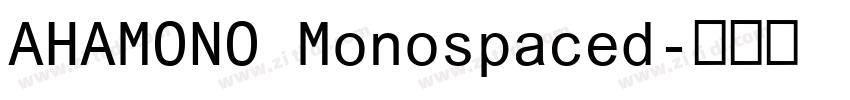 AHAMONO Monospaced字体转换